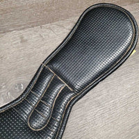 Anatomical Padded Neoprene Dressage Girth, 2x els, D Ring, Center Strap *gc, clean, hairy seams