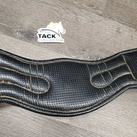 Anatomical Padded Neoprene Dressage Girth, 2x els, D Ring, Center Strap *gc, clean, hairy seams