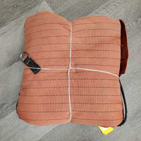 Canvas Wool Lined Blanket, 1 leg *gc/fair, older, tears, lining holes, hair, faded, snags, mnr dirt
