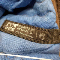 Lt Stable Blanket, 2 legs *gc, older, repairs, faded, threads, dirt, stains, lining tears, mnr snags
