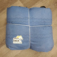 Lt Stable Blanket, 2 legs *gc, older, repairs, faded, threads, dirt, stains, lining tears, mnr snags
