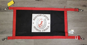 Cordura Closed Stall Guard "Buster Creek Horse Trials" *vgc, mnr stains, dirt & edge frays