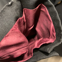 Hvy Dressage Show Jacket *gc/fair, older, pit stains, rubbed & holey cuffs, frayed button hole edges, sm lining holes
