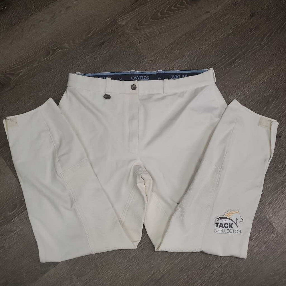Hvy Full Seat Breeches *vgc, hairy velcro, older, mnr stains & snags