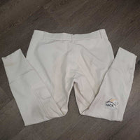 Hvy Full Seat Breeches *vgc/gc, mnr stains, seam puckers, stained seat & legs, older

