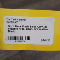 Soft Thick Flash Strap Only, 2x keepers *vgc, clean, mnr residue
