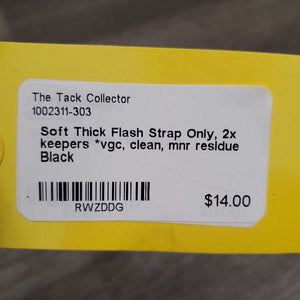 Soft Thick Flash Strap Only, 2x keepers *vgc, clean, mnr residue