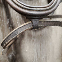 Rsd Padded Monocrown Bridle, flash, buckles *gc, clean, residue, rubs, repair, loose stitching, xholes, dry, rubs, loose/broken keeper
