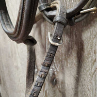 Rsd Padded Monocrown Bridle, flash, buckles *gc, clean, residue, rubs, repair, loose stitching, xholes, dry, rubs, loose/broken keeper
