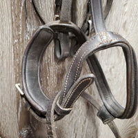 Rsd Padded Monocrown Bridle, flash, buckles *gc, clean, residue, rubs, repair, loose stitching, xholes, dry, rubs, loose/broken keeper
