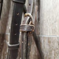 Rsd Padded Monocrown Bridle, flash, buckles *gc, clean, residue, rubs, repair, loose stitching, xholes, dry, rubs, loose/broken keeper
