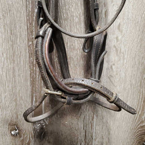 Rsd Padded Monocrown Bridle, flash, buckles *gc, clean, residue, rubs, repair, loose stitching, xholes, dry, rubs, loose/broken keeper