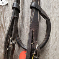 Rsd Padded Monocrown Bridle, flash, buckles *gc, clean, residue, rubs, repair, loose stitching, xholes, dry, rubs, loose/broken keeper
