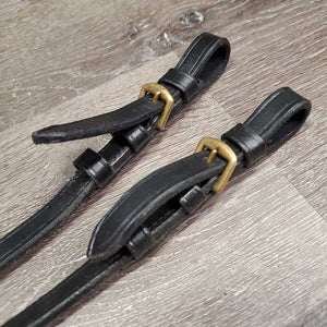 Double Bridle Bradoon Holder - Hanger, buckles *xc, clean, tight keeper, stiff, dry, bent