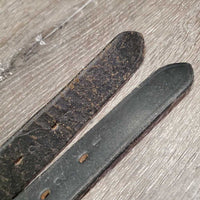 Thick Soft Stirrup Leathers *gc, rubs, stains, dents, xholes, rip