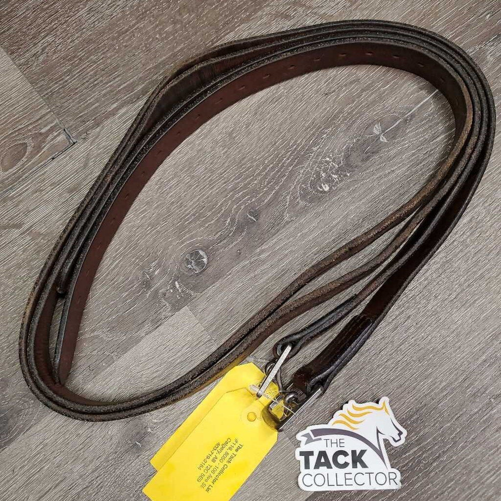Pr Thick Stirrup Leathers *gc, clean, rubs, scrapes, stained, xholes