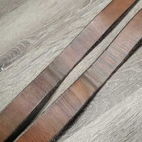 Pr Thick Stirrup Leathers *gc, clean, rubs, scrapes, stained, xholes