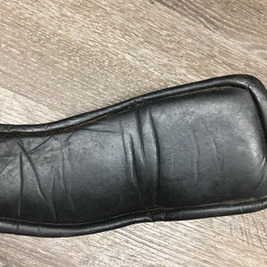 Lthr Anatomical Dressage Girth, x2 els *gc/fair, older, hair, scuffs, faded, rubs, deep creases, dry