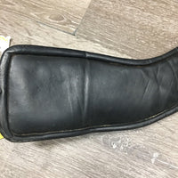 Lthr Anatomical Dressage Girth, x2 els *gc/fair, older, hair, scuffs, faded, rubs, deep creases, dry