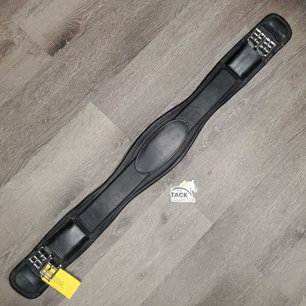 Soft Padded Dressage Girth, x2 wide els *vgc, mnr dirt, rubbed/folded edges & scratches