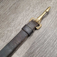Adjustable Breastplate, Quick Release Snap Side, snaps *gc/fair, clean, faded, older, dry, cracking, v.stiff, xholes, No Girth attachment
