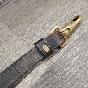 Adjustable Breastplate, Quick Release Snap Side, snaps *gc/fair, clean, faded, older, dry, cracking, v.stiff, xholes, No Girth attachment