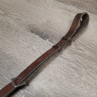 Elastic Adjsutable Leather Breastplate, Running Martingale, snaps *gc/fair, clean, v.dry, v.stiff, xholes, slice, oxidized, stretched/thin elastic