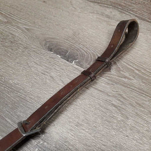 Elastic Adjsutable Leather Breastplate, Running Martingale, snaps *gc/fair, clean, v.dry, v.stiff, xholes, slice, oxidized, stretched/thin elastic