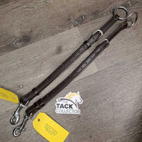 2 Piece Thick - Long Adjustable Synthetic? Running Martingale Attachment, snaps *xc/like new, clean