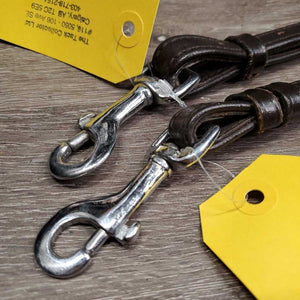 2 Piece Thick - Long Adjustable Synthetic? Running Martingale Attachment, snaps *xc/like new, clean