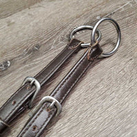 2 Piece Thick - Long Adjustable Synthetic? Running Martingale Attachment, snaps *xc/like new, clean
