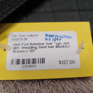 Half Pad Reindeer Hair *vgc, mnr dirt, shedding, bent hair