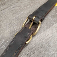 Leather & Elastic Breastplate, snaps *fair/gc, cracked, faded, clean, stains, xholes
