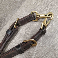 Leather & Elastic Breastplate, snaps *fair/gc, cracked, faded, clean, stains, xholes

