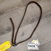 Soft Thick Leather Western Throatlatch *vgc, xholes, creases, clean, mnr edge stains