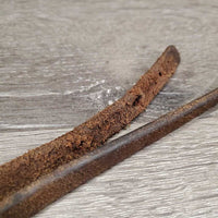 Soft Thick Leather Western Throatlatch *vgc, xholes, creases, clean, mnr edge stains
