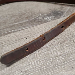 Soft Thick Leather Western Throatlatch *vgc, xholes, creases, clean, mnr edge stains