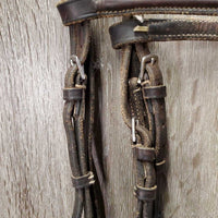 Thin Narrow Rsd Bridle *gc/fair, stiff, scrapes, dry, xholes, creases, stretched/dent
