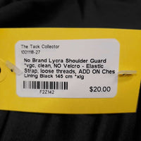 Lycra Shoulder Guard *vgc, clean, NO Velcro - Elastic Strap, loose threads, ADD ON Chest Lining
