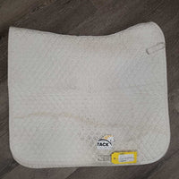 Quilt Sheepskin Dressage Pad *gc, dingy, mnr stains, hair, puckers, compressed/clumpy, pills
