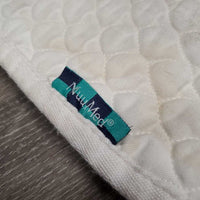 Quilt Sheepskin Dressage Pad *gc, dingy, mnr stains, hair, puckers, compressed/clumpy, pills
