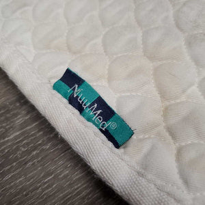 Quilt Sheepskin Dressage Pad *gc, dingy, mnr stains, hair, puckers, compressed/clumpy, pills