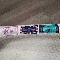 Quilt Sheepskin Dressage Pad *gc, dingy, mnr stains, hair, puckers, compressed/clumpy, pills
