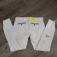 Euroseat Breeches *vgc, mnr stains & dingy, seam puckers, older?, loose thread