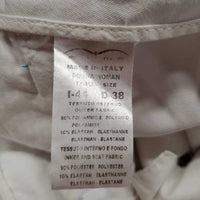 Euroseat Breeches *vgc, mnr stains & dingy, seam puckers, older?, loose thread