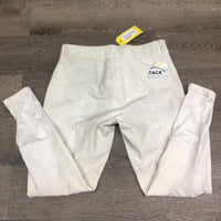 Hvy EuroSeat Breeches *fair, stains, hair, threads, v.pilly & rubbed, older, undone stitching, stretched & puckered seam
