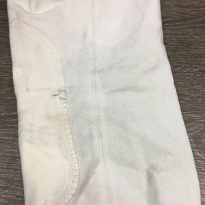 Hvy EuroSeat Breeches *fair, stains, hair, threads, v.pilly & rubbed, older, undone stitching, stretched & puckered seam