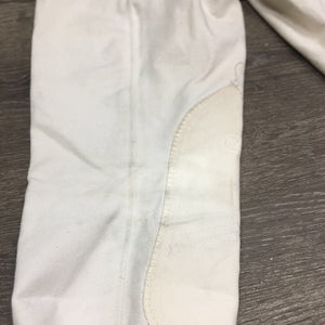 Hvy EuroSeat Breeches *fair, stains, hair, threads, v.pilly & rubbed, older, undone stitching, stretched & puckered seam