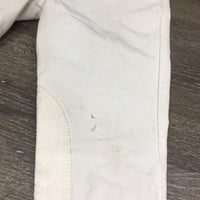 Hvy EuroSeat Breeches *fair, stains, hair, threads, v.pilly & rubbed, older, undone stitching, stretched & puckered seam
