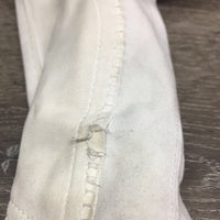 Hvy EuroSeat Breeches *fair, stains, hair, threads, v.pilly & rubbed, older, undone stitching, stretched & puckered seam
